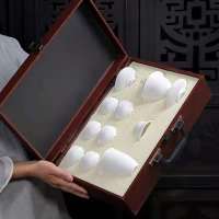 白瓷茶具礼品套装