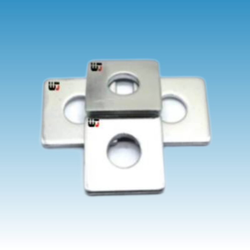 WJ 40*40*4mm孔径16mm 镀锌方垫片个高清大图