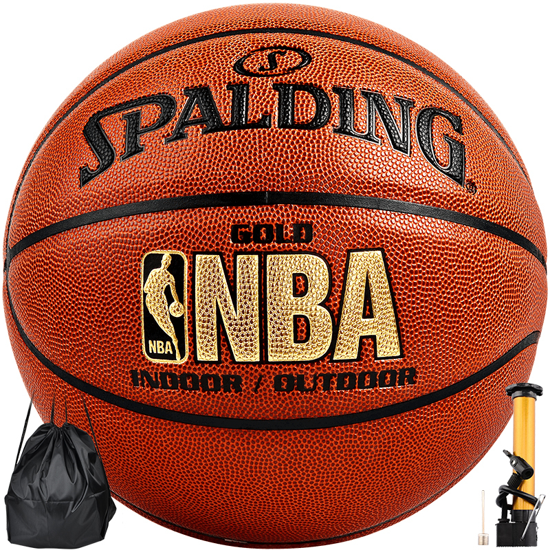 斯伯丁NBA比赛篮球室内外比赛PU材质 篮球 74-606Y