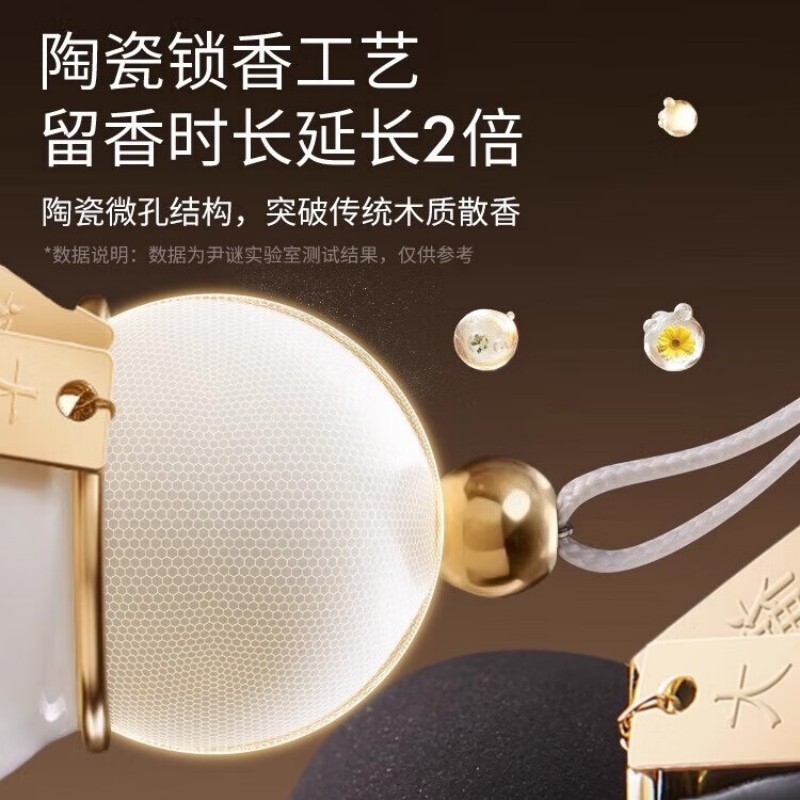 尹谜福禄系列车载挂件-白-纯净浪屿10ml高清大图