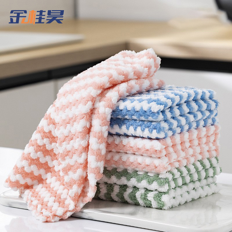 金桂昊 抹布 30*30cm 锁边颜色随机 条高清大图