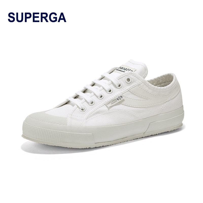 Superga运动休闲鞋s00bzp0 928 Superga 圣佩伽panatta联名款拼色燕尾系带帆布鞋男女款平底小白鞋情侣鞋低帮休闲鞋全白 款s00bzp0 928 价格图片品牌报价 苏宁易购hahamall海外专营店