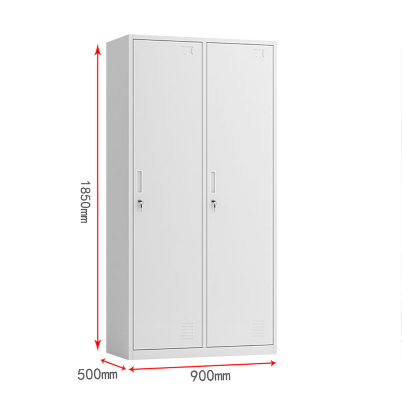 鑫金虎 钢制二门更衣柜优质加厚款员工储物柜铁皮柜办公柜高清大图