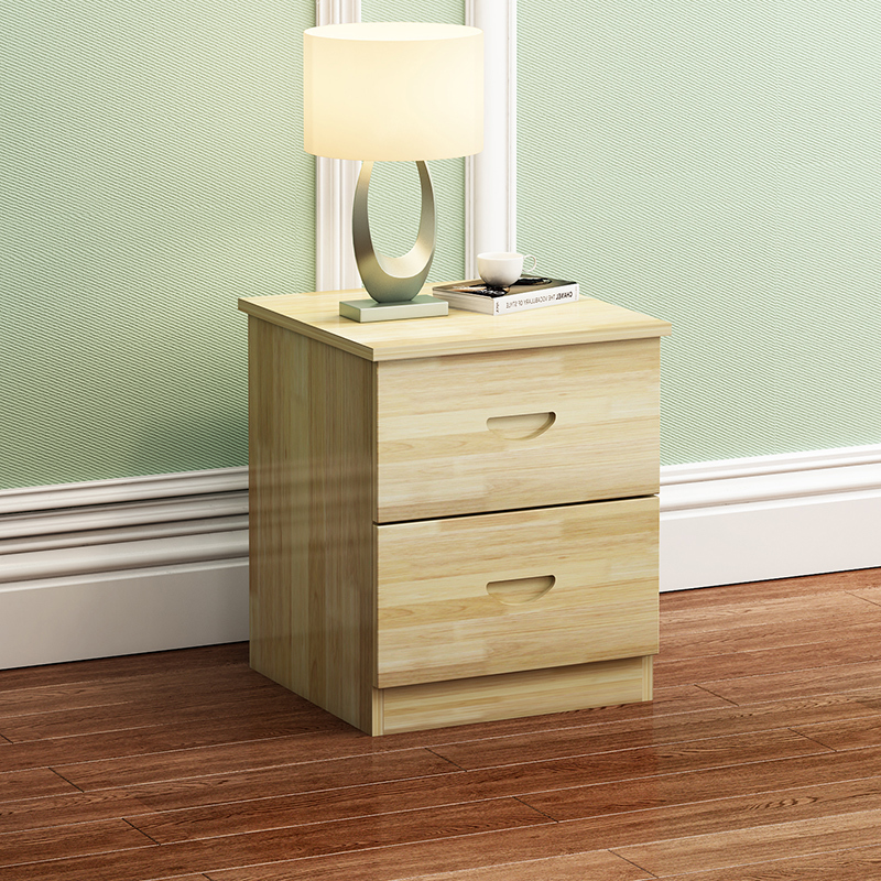 简易床头柜简约现代床柜实木收纳小柜子储物柜床边柜松木床头柜欧因