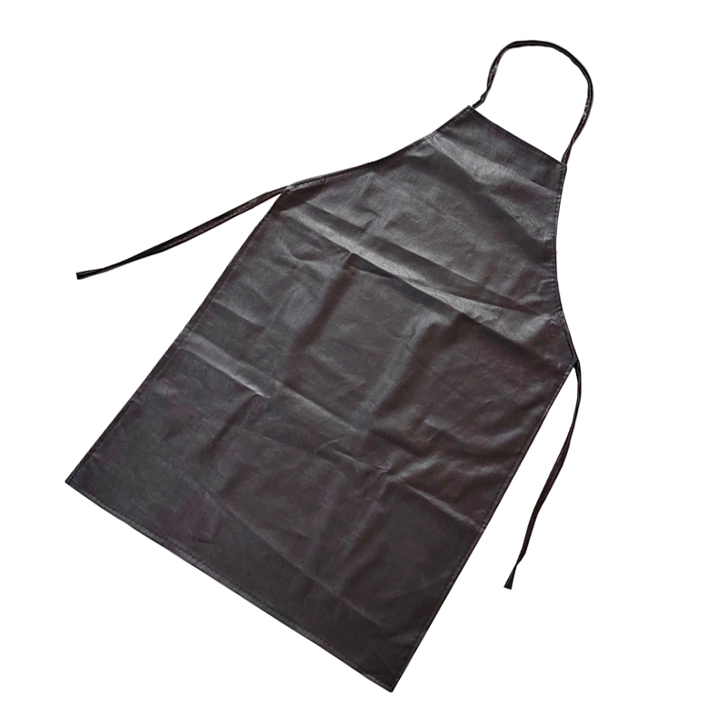 炯毅 防水防油围裙 家用围裙 厨房做饭清洁围裙棉 牛津围裙黑色 120*90cm 条高清大图