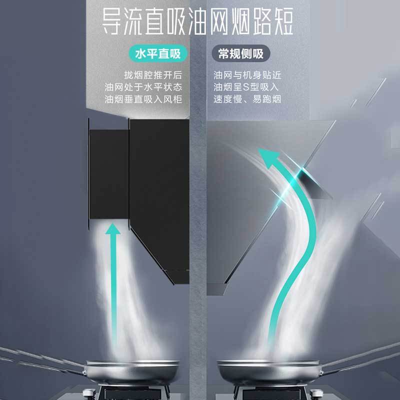 华帝(vatti)门店新品魔尔系列]24m³风量5.0KW烟灶套餐天然气挥手控烟智感恒吸J6019+BZ8352B