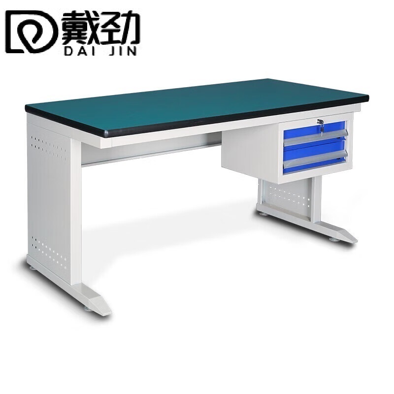 戴防防静电工作台车间流水线操作台带灯工具桌操作台 1.2米单桌+抽屉