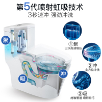 箭牌(ARROW卫浴盖板快拆缓降盖板座便地排喷射虹吸式大尺寸坐厕AB1118
