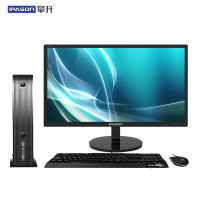 攀升 商悦 商用台式电脑主机 （Intel四核J3160 8G内存 240GSSD 21.5寸IPS屏 商务键鼠 三年上门） 家用办公电脑台式机 轻便迷你主机小机箱 办公台式机主机