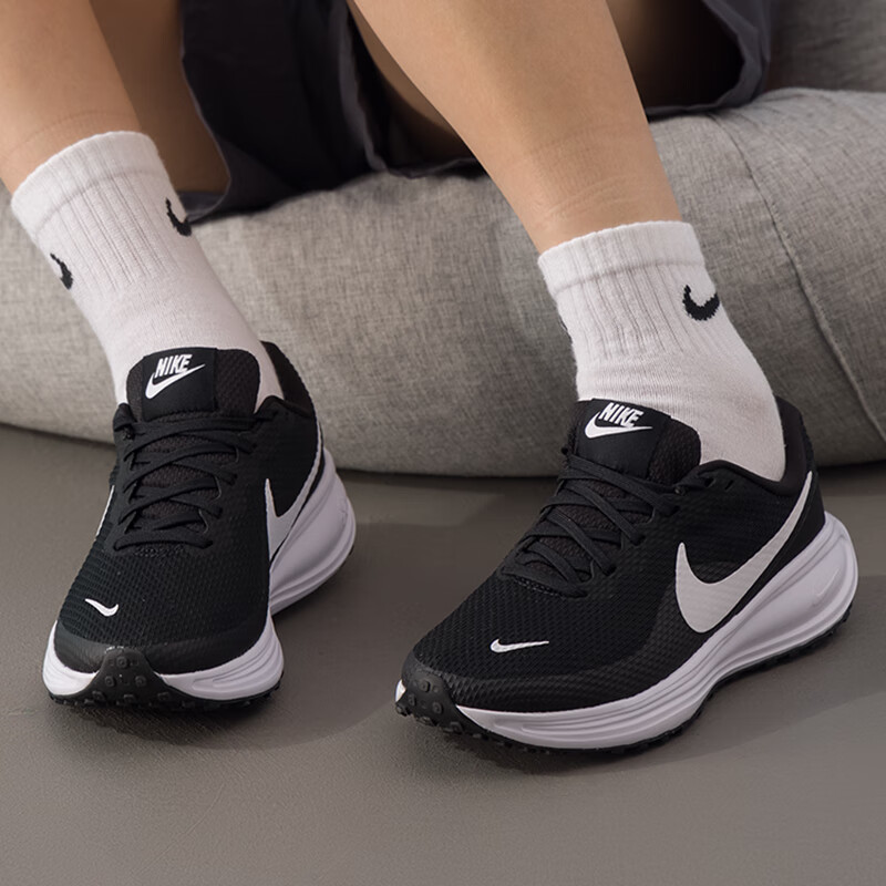耐克(NIKE)女鞋新款REVOLUTION 8运动鞋耐磨透气健身训练鞋跑步鞋HJ8485-001 ZP HJ8485-001/黑色 38