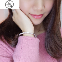 满天星手镯女纯银网红实心999足银镯子银饰品首饰生日送妈妈 JiMi