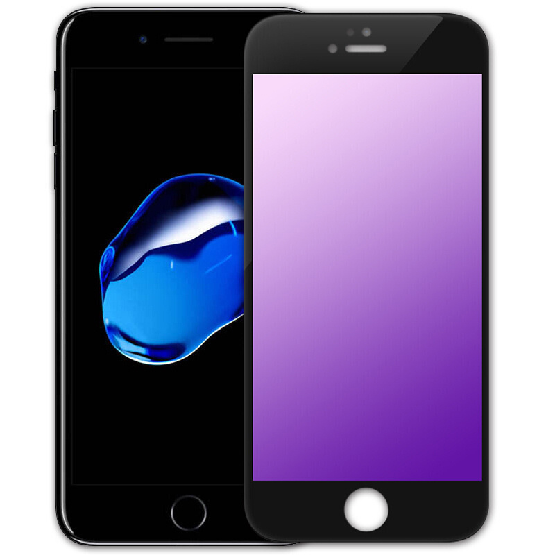 【送手机壳】轻万苹果6钢化膜iphone6s保护贴膜apple全屏黑色紫光非二手免费试用以旧换新全网通依旧全新64gb购