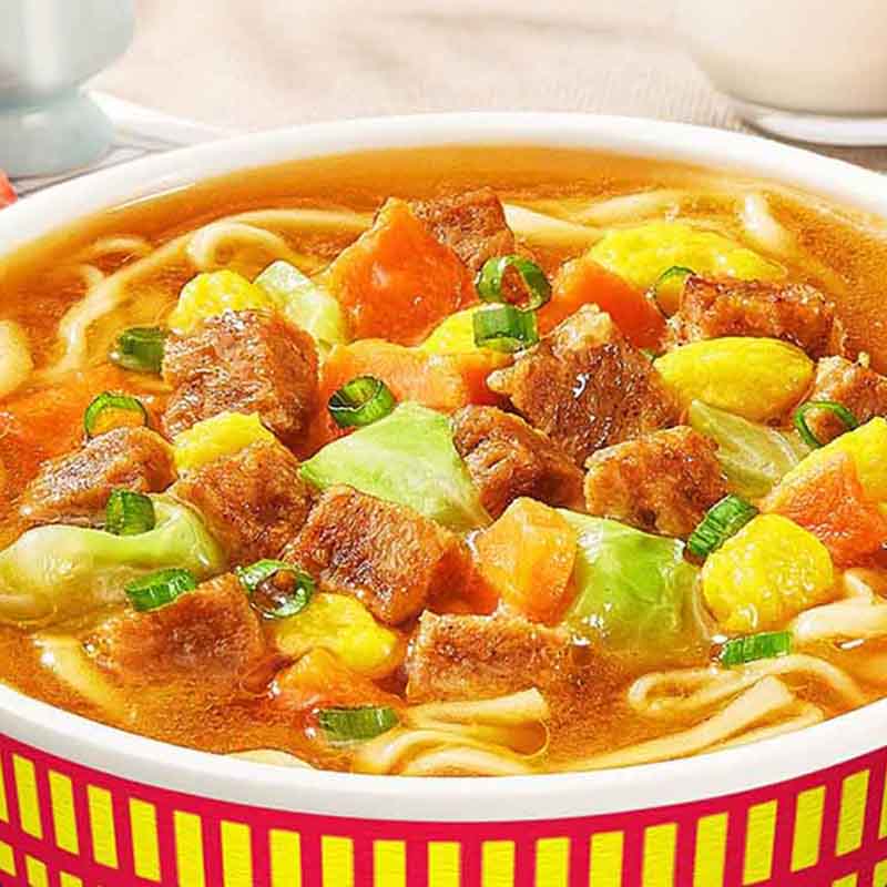 日清 合味道五香牛肉方便面 77g*12杯整箱装 速食方便泡面早餐面高清大图