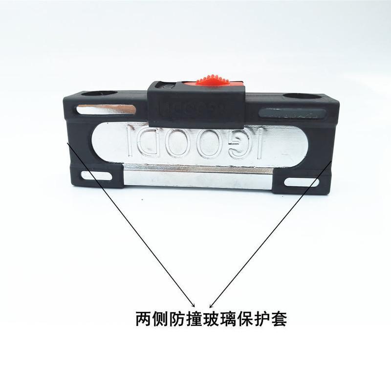 C级玻璃门锁双开门拉手锁防剪防盗锁加长U型锁商铺门插锁摩托车锁 C级加粗3铁钥匙款(36厘米)