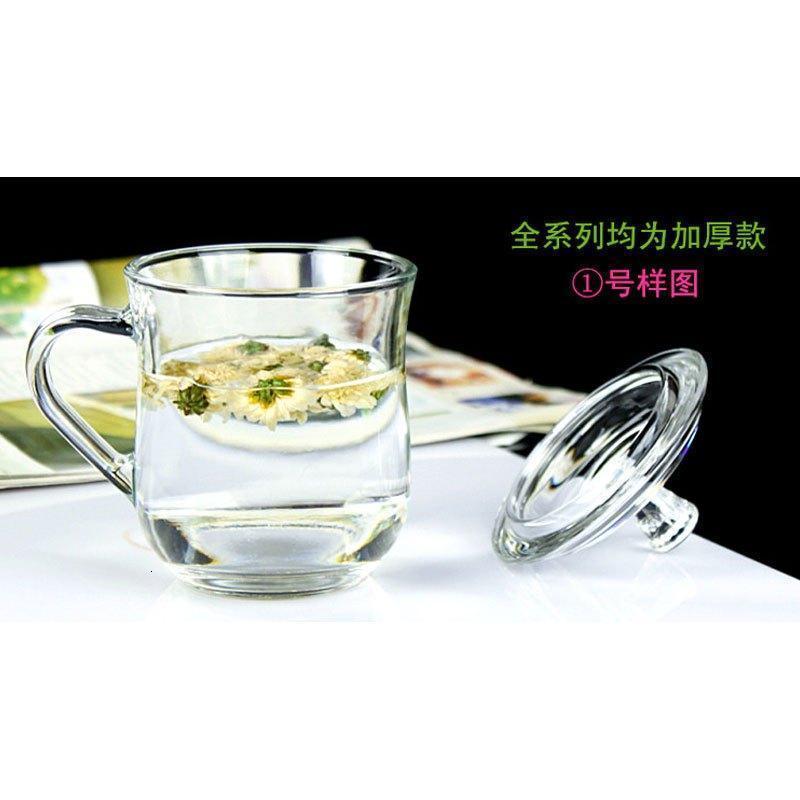 加厚 耐热玻璃杯带把茶杯水杯带盖泡茶杯礼品杯家用盖杯多色多款生活日用家庭清洁生活日用家居器皿水具/水杯