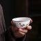 仿古大明成化斗彩鸡缸杯羊脂玉白瓷大号茶杯品茗杯主人单杯景德镇 玉瓷鸡缸杯(110ml)