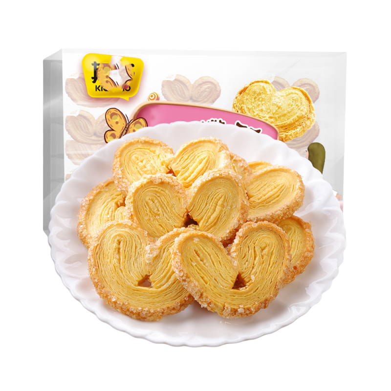 紫薯味+原味 蝴蝶酥300g(共20枚)千层酥休闲小零食10枚/盒酥脆送礼物办公室零食高清大图