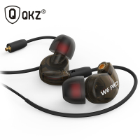 QKZ W6PRO 插拔式运动款耳机 入耳式重低音耳机跑步运动耳机耳塞带麦有线耳机