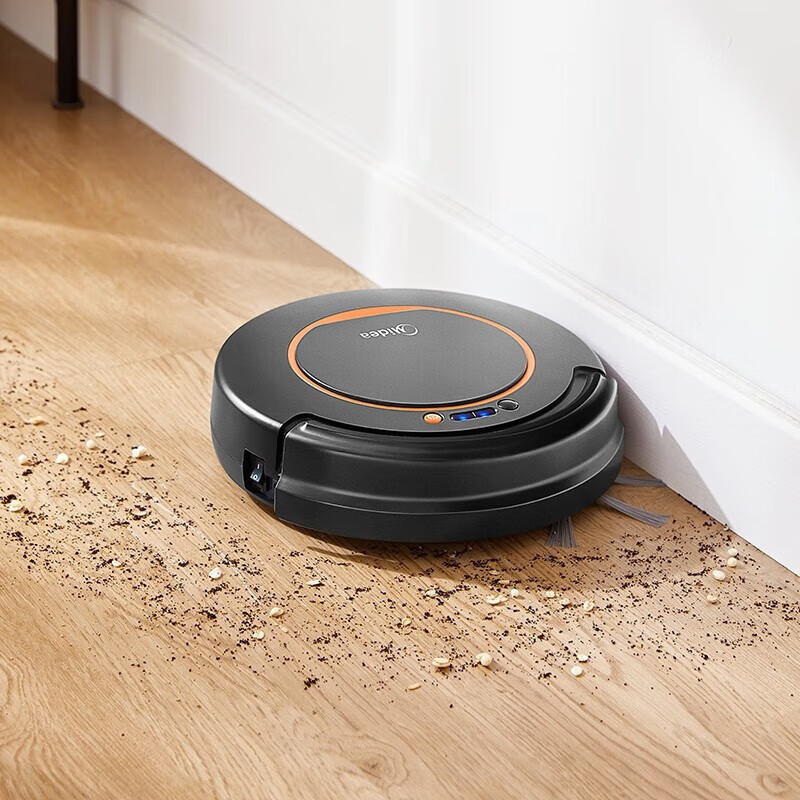 美的(Midea) 扫地机Q6 扫吸一体 全自动扫地机 规划路线 3种模式 APP智能控制 扫地机器人 黑色高清大图