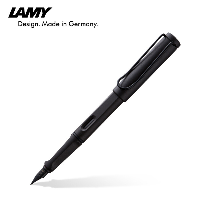 凌美(LAMY)钢笔礼盒狩猎系列墨水笔签字笔书写练字正姿钢笔企业团购定制磨砂黑色17-0.7mm
