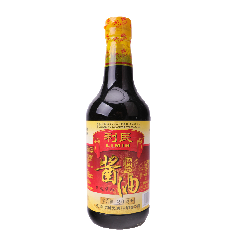 利民特级酱油490ml