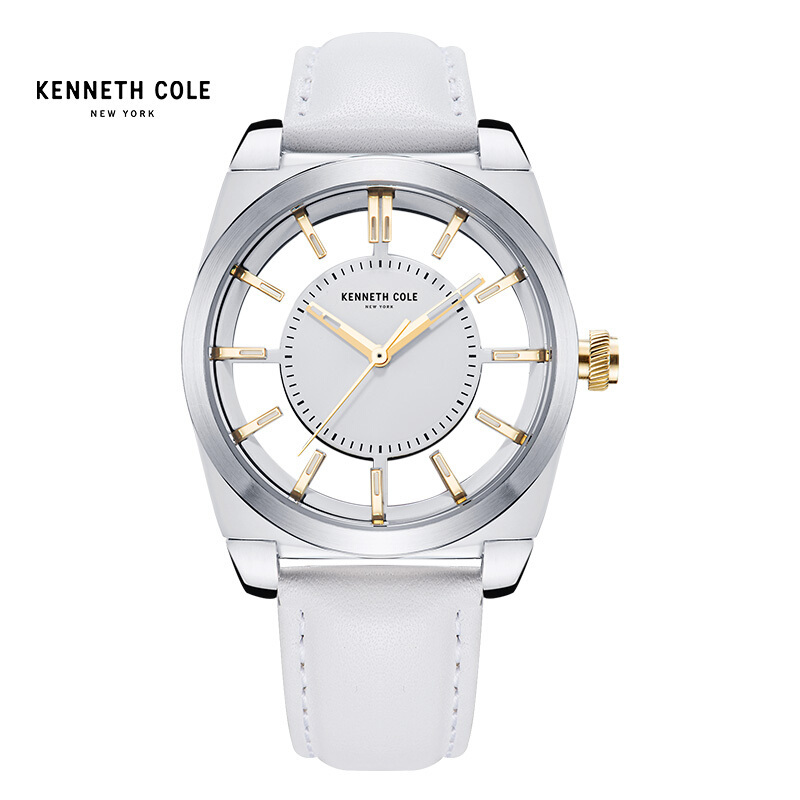 KennethCole凯尼斯克尔手表女士皮带石英表时尚透视KC腕表时装表KC10027848
