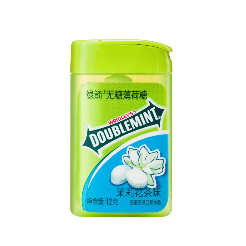 绿箭 糖果 无糖薄荷糖 茉莉花茶味20粒*10盒(清新口气)