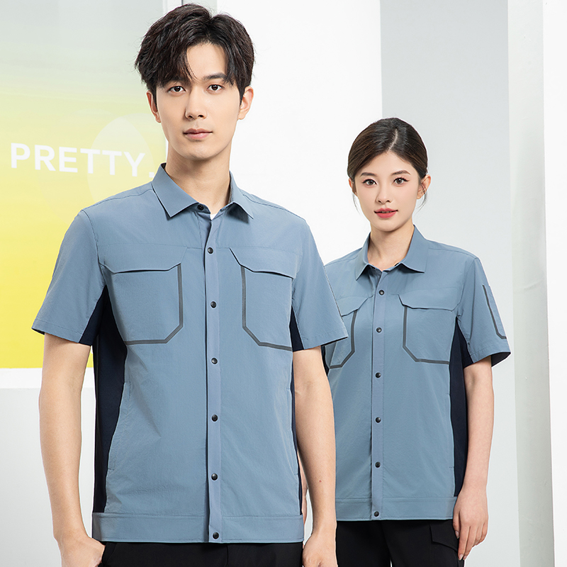 天鸣 速干509#工作服 可定制 S-5XL 套高清大图