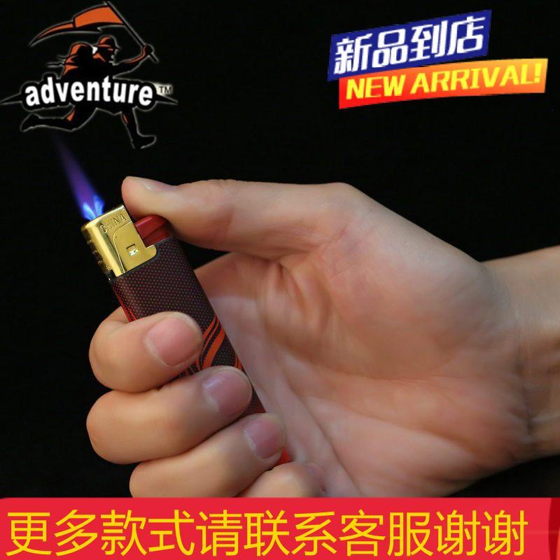 新款创意电子包纸塑料防风打火机充气便利店超市批50支一盒包邮
