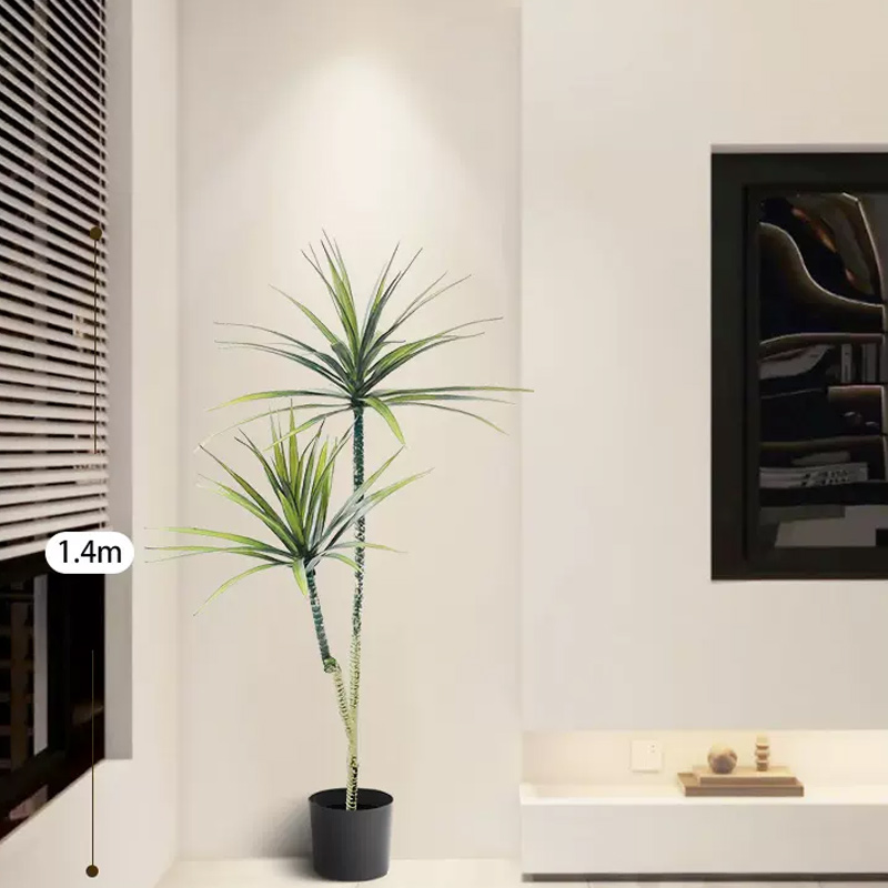 仿真绿植 龙血树1.4米(2头加密款)