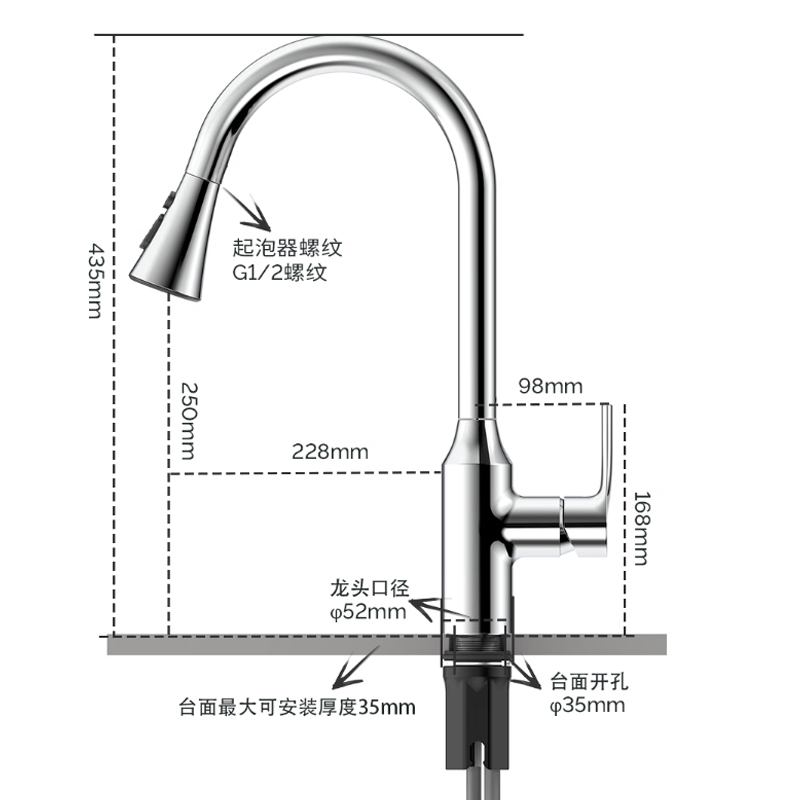 九牧(JOMOO)厨房水龙头冷热双温带可旋转多功能洗菜盆水槽厨房龙头33168/33230高清大图