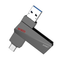 忆捷（EAGET）SU20固态Type-c U盘 USB3.2 Gen2 高速传输 256G商务高速闪存u盘