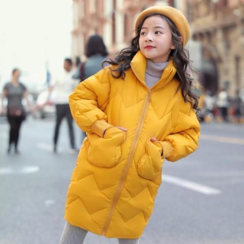 厂家直销女童棉衣加厚保暖女孩棉袄中长款儿童冬季棉服韩版潮小童棉衣