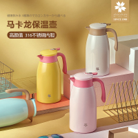 AKAW 日本进口 316不锈钢保温壶 家用大容量热水壶 1.5L/2L/2.5L 真空隔断热保温瓶
