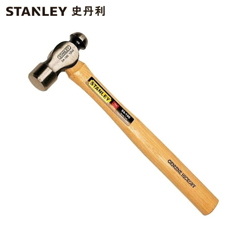史丹利STANLEY 圆头锤40oz胡桃木手柄 铁钉锤钢锤核桃锤小榔头敲击铁锤 54-194-23