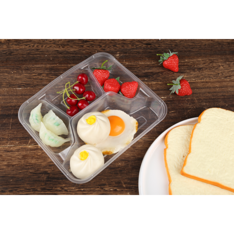 鸿泽一次性餐盒四格 箱高清大图