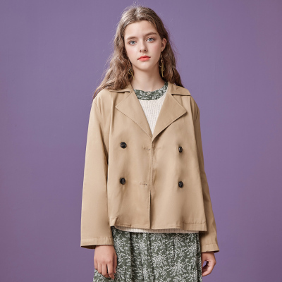 美特斯邦威夹克女宽松