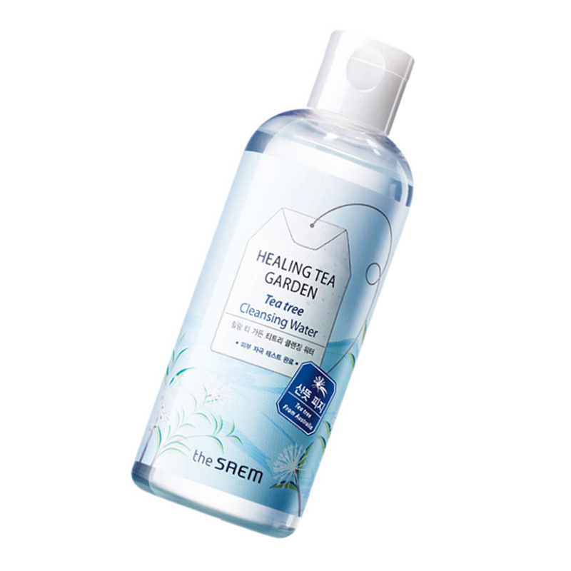韩国 得鲜(the saem)舒缓茶园茶树卸妆水 (茶树)300ml 补水保湿 深层清洁 安全不刺激