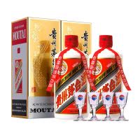 酒别重逢]贵州茅台酒飞天茅台步步高升礼盒53度50+125+200+250+375+