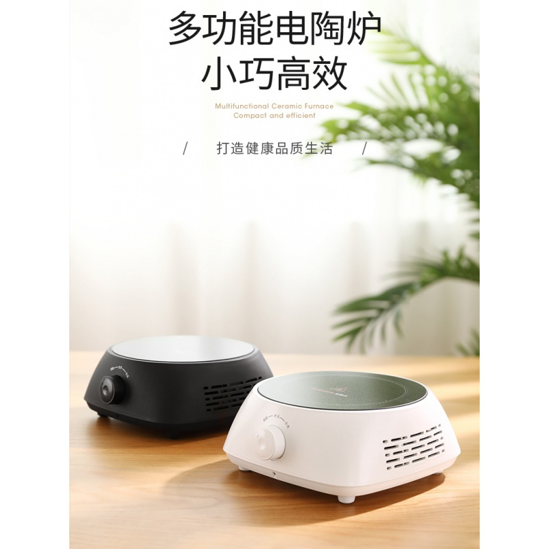 迷你电陶炉家用法耐(FANAI)养生蒸煮茶器小电热泡茶机光波非电磁炉 深灰色