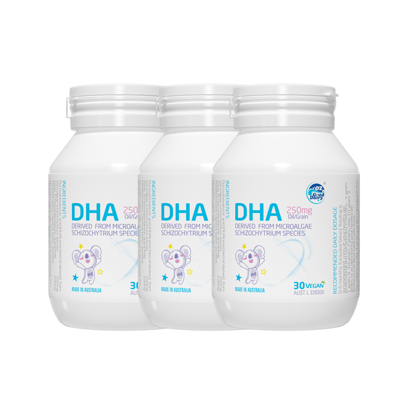[旗舰店正品]3瓶装 澳乐乳 澳洲进口藻油DHA30粒/瓶 植物外壳F高清大图