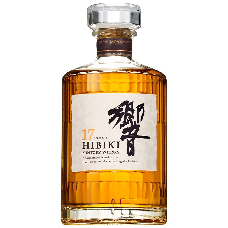 响(HIBIKI) 日本原装进口单一麦芽威士忌洋酒 17年 700ml 单瓶装 带盒