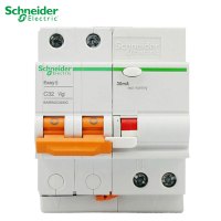 施耐德电气（Schneider Electric）E9系列 断路器 家用空开 2P带漏电保护双进双出 双匹双极 家用总闸 2P 32A带漏电保护断路器