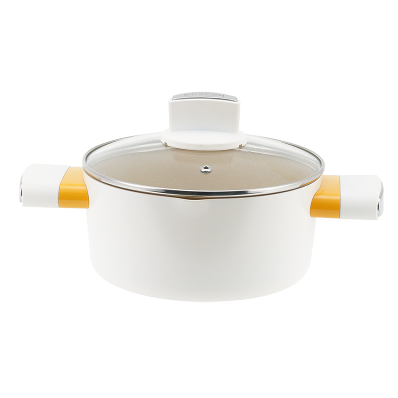 德世朗(DESLON)--银月麦饭石不粘锅两件套 不粘涂层 磁炉通用不粘锅DFS-TZ952A高清大图