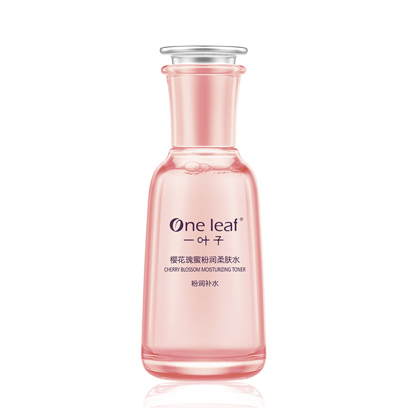 一叶子樱花瑰蜜粉润柔肤水100ml 滋润肌肤改善暗沉提亮肤色细致毛孔面膜补水保湿护肤品