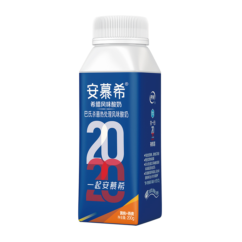伊利安慕希希腊风味酸奶黄桃燕麦200g