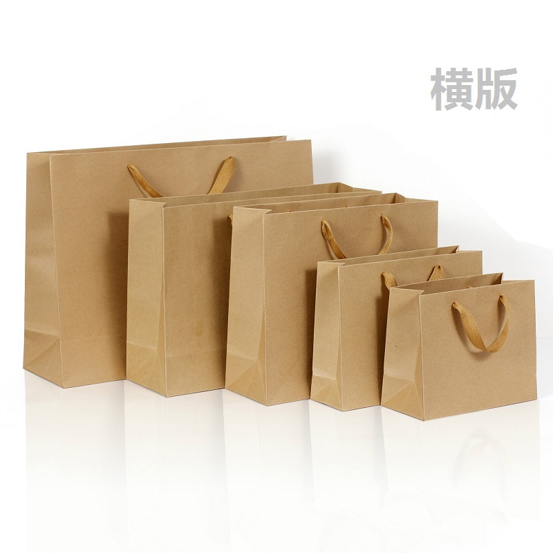 中锐智采 牛皮纸手提袋 竖版手提袋 成品尺寸360*120*280mm 280g黄牛皮 不印刷 三股绳