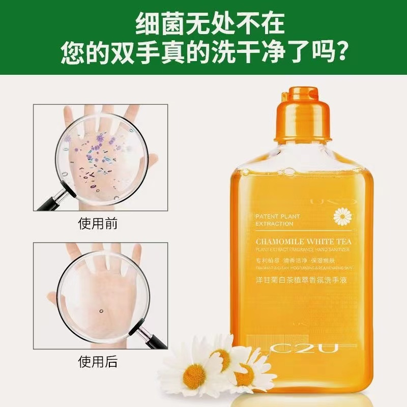 [拍一发三]洋甘菊白茶洗手液泡沫丰富清香味持久留香清洗液家庭装