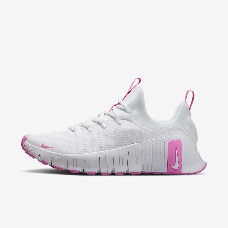 耐克(NIKE)女士多功能灵活训练鞋室内健身鞋轻便防滑耐磨综合训练 White/Playful_Pink 44.5