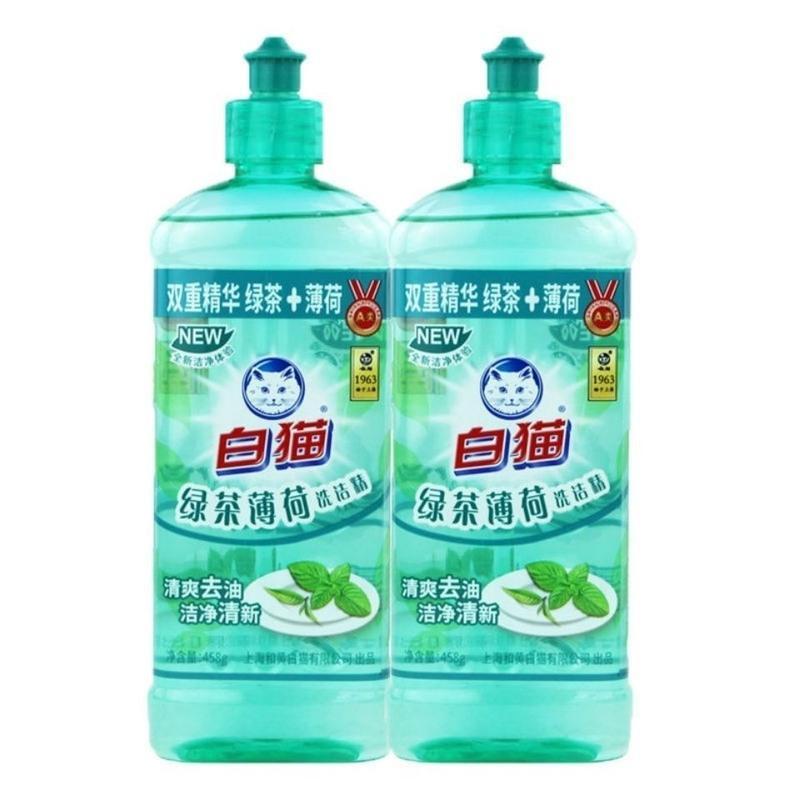 458g绿茶薄荷洗洁精 2瓶9元